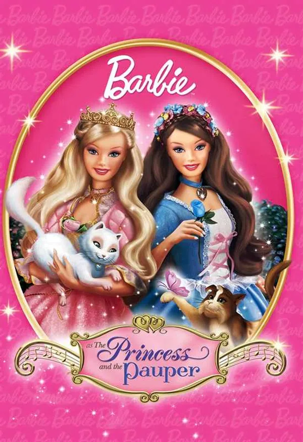 Poster phim Barbie vào vai công chúa và nàng lọ lem trên Motchill
